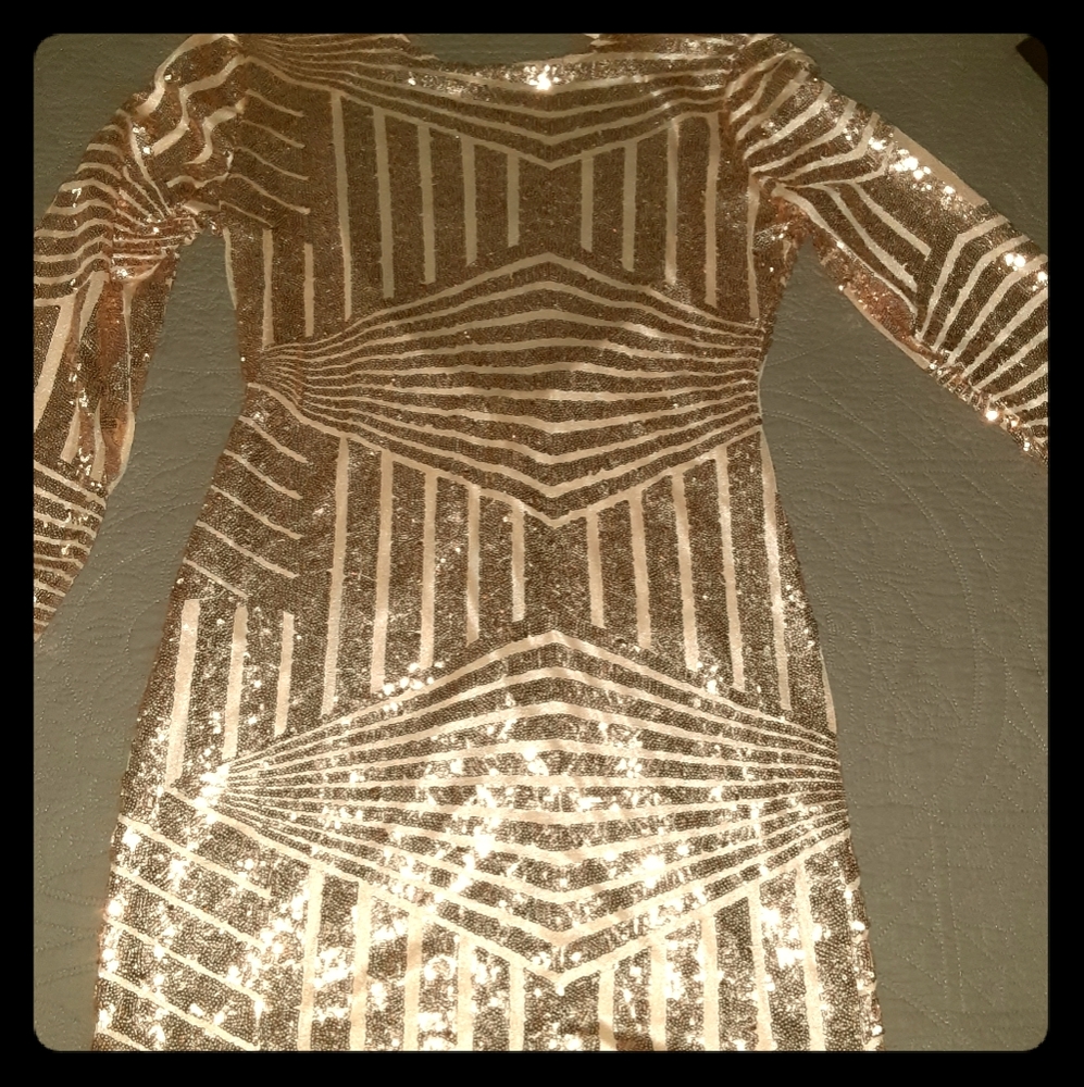 Beautiful Gold Shimmer Dress